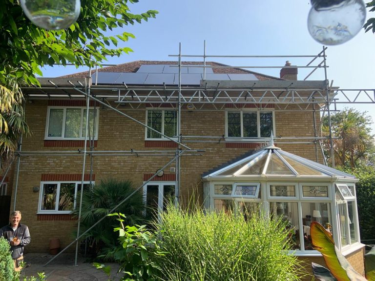 RESIDENTIAL SOLAR PANEL INSTALLATION OF UPS SOLAR PROJECT 6