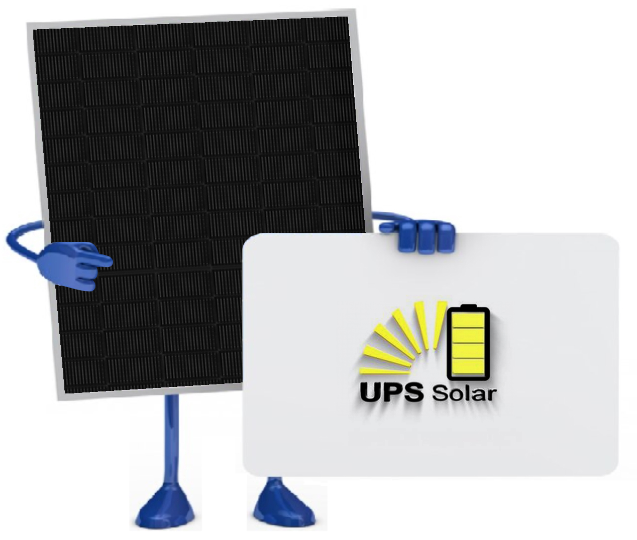 ups solar panel banner